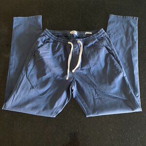 Marine Layer Men's Saturday Twill Slim Pant Blue Size M